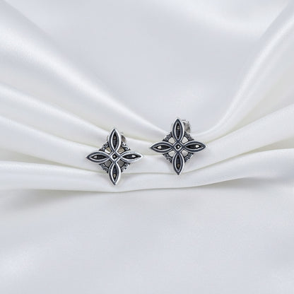 Pendientes Nudo de Bruja en Plata de Ley 925 - Amuleto de Protección y Deflector de Negatividad para Regalo Místico