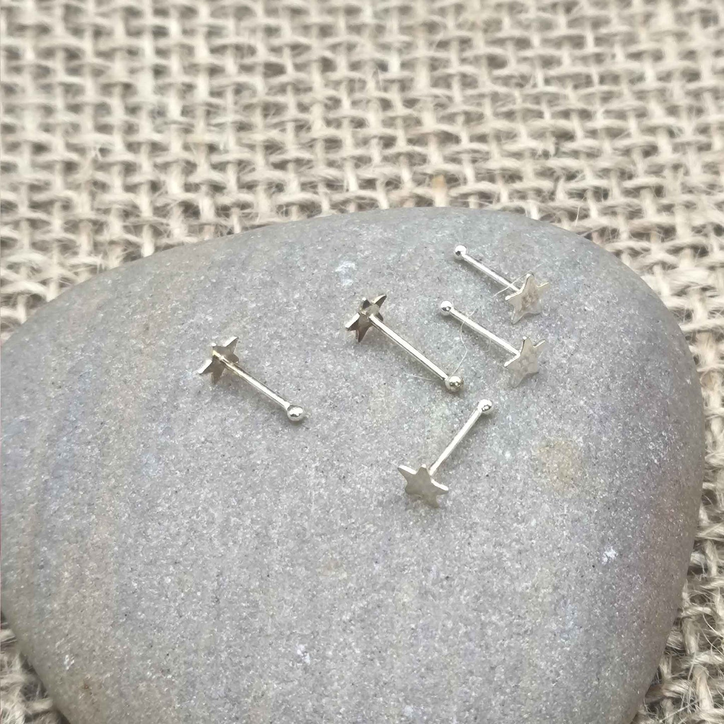 Piercing de Nariz "Estrella Polar" en Plata de Ley 925 - Amuleto de Guía, Claridad y Destino (3.5 mm)