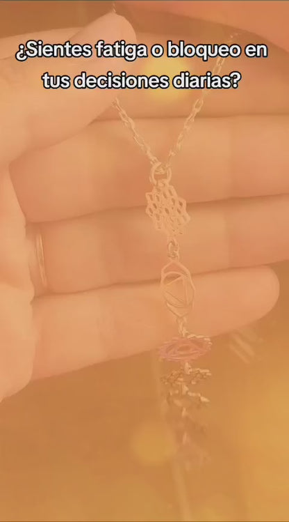 Gargantilla de los 7 Chakras de Plata de Ley 925 - Amuleto de Alineación Energética, Armonía Espiritual y Regalo de Protección Mística