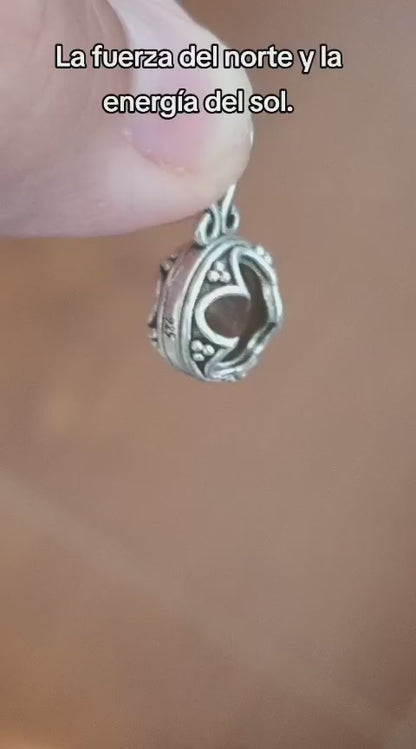 Colgante Gotland (Plata de Ley 925) con Citrino - La Piedra de la Manifestación, Abundancia y Confianza Personal