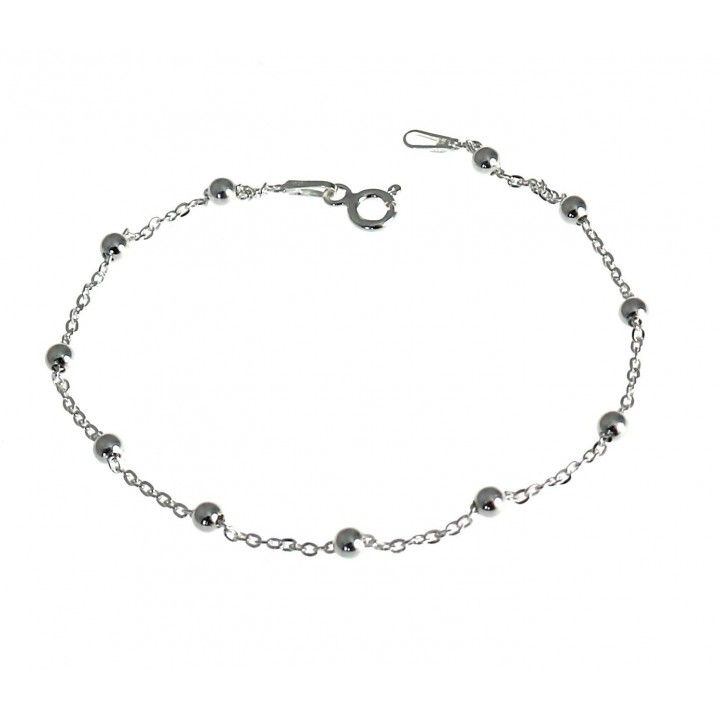 Pulsera de Bolitas de Plata de Ley de 3mm - Elegancia Minimalista