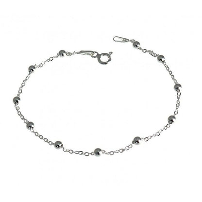 Pulsera de Bolitas de Plata de Ley de 3mm - Elegancia Minimalista