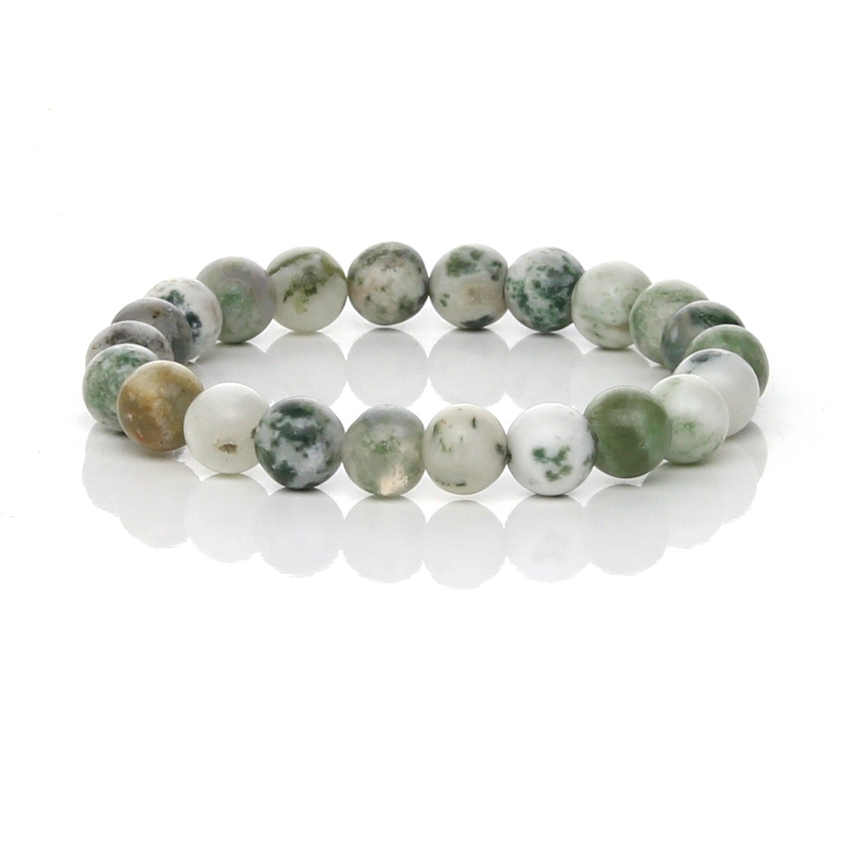 Pulsera Elástica de Ágata Árbol (Tree Agate)