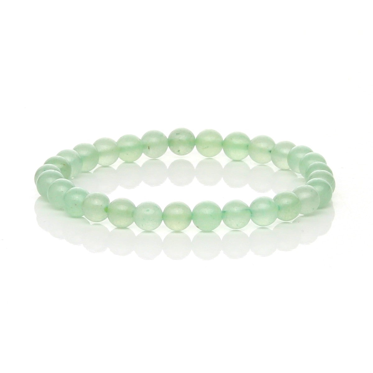 Pulsera Elástica de Aventurina Verde (Suerte y Oportunidad)