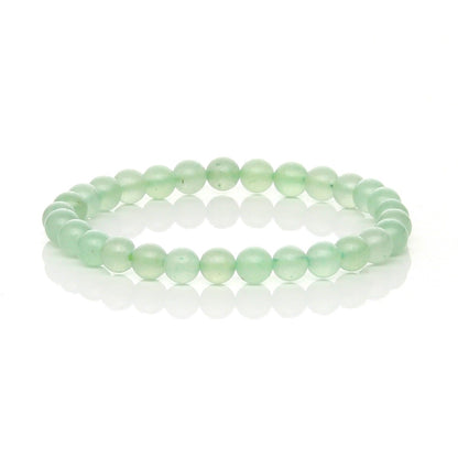 Pulsera Elástica de Aventurina Verde (Suerte y Oportunidad)