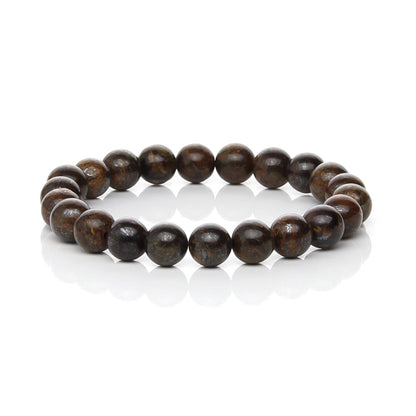 Pulsera Elástica de Broncita Natural (Coraje y Asertividad)
