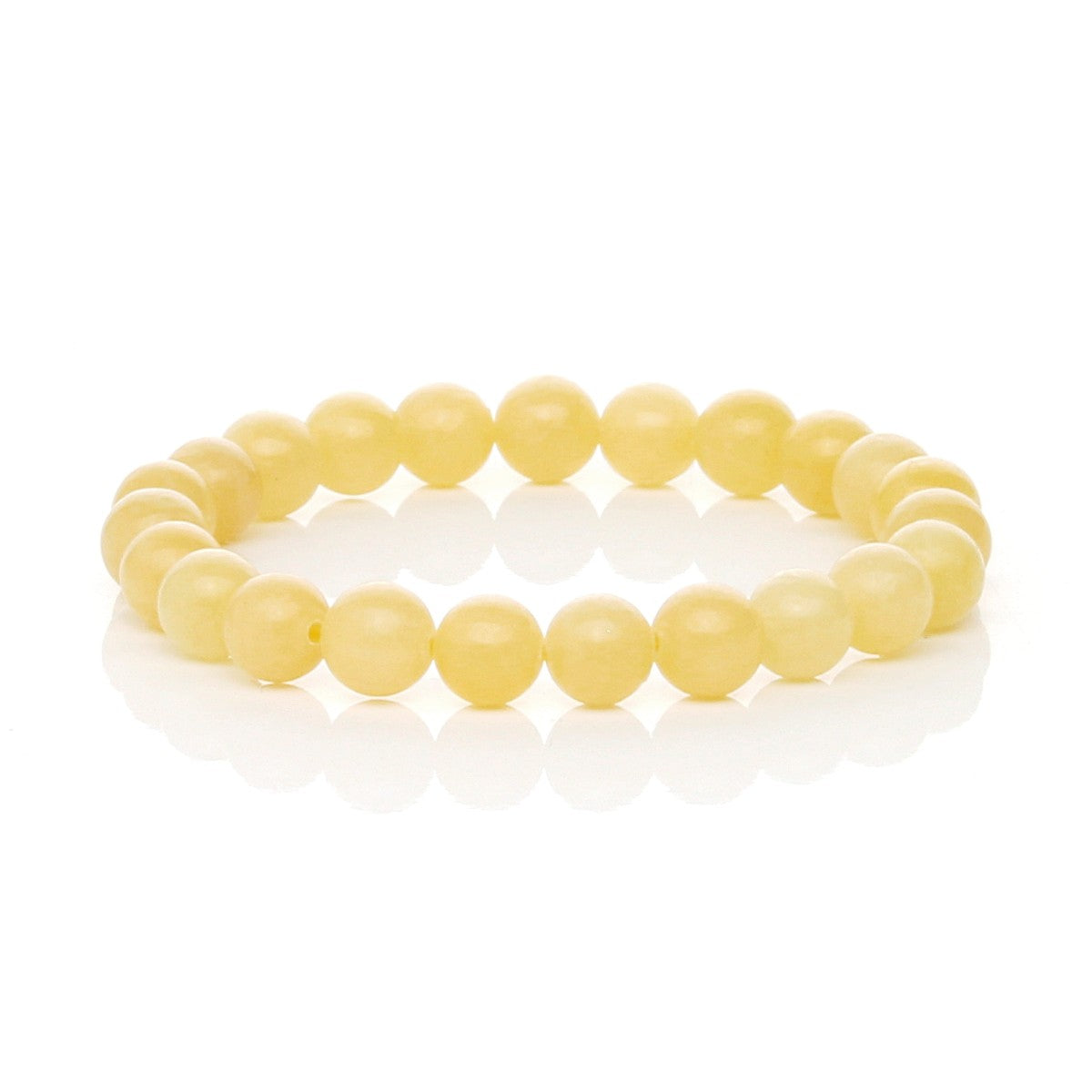 Pulsera Elástica de Calcita Amarilla (Alegría y Confianza)