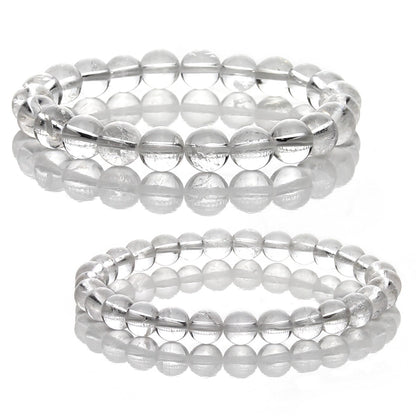 Pulsera Elástica de Cuarzo Cristal (Maestro Sanador y Amplificador)