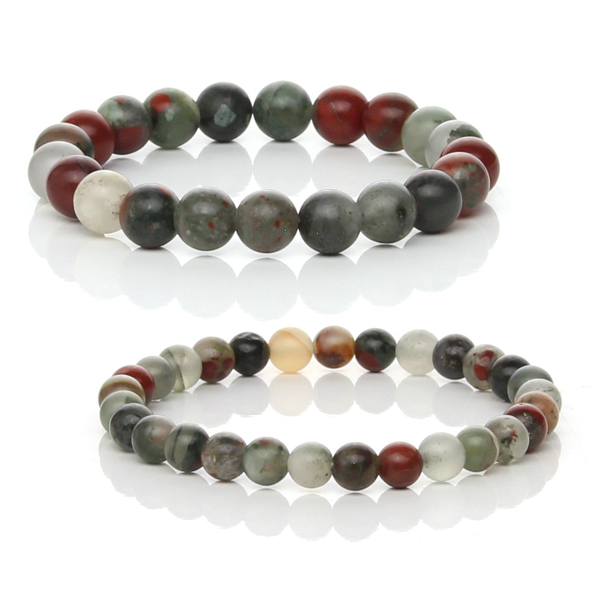 Pulsera Elástica de Heliotropo Natural (Fuerza y Vitalidad)