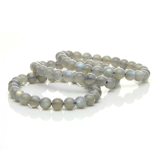 Pulsera Elástica de Labradorita Natural (Escudo y Magia)