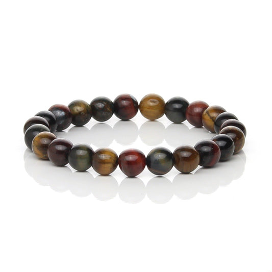 Pulsera de la Triple Protección (Ojo de Tigre, Ojo de Halcón y Ojo de Buey)