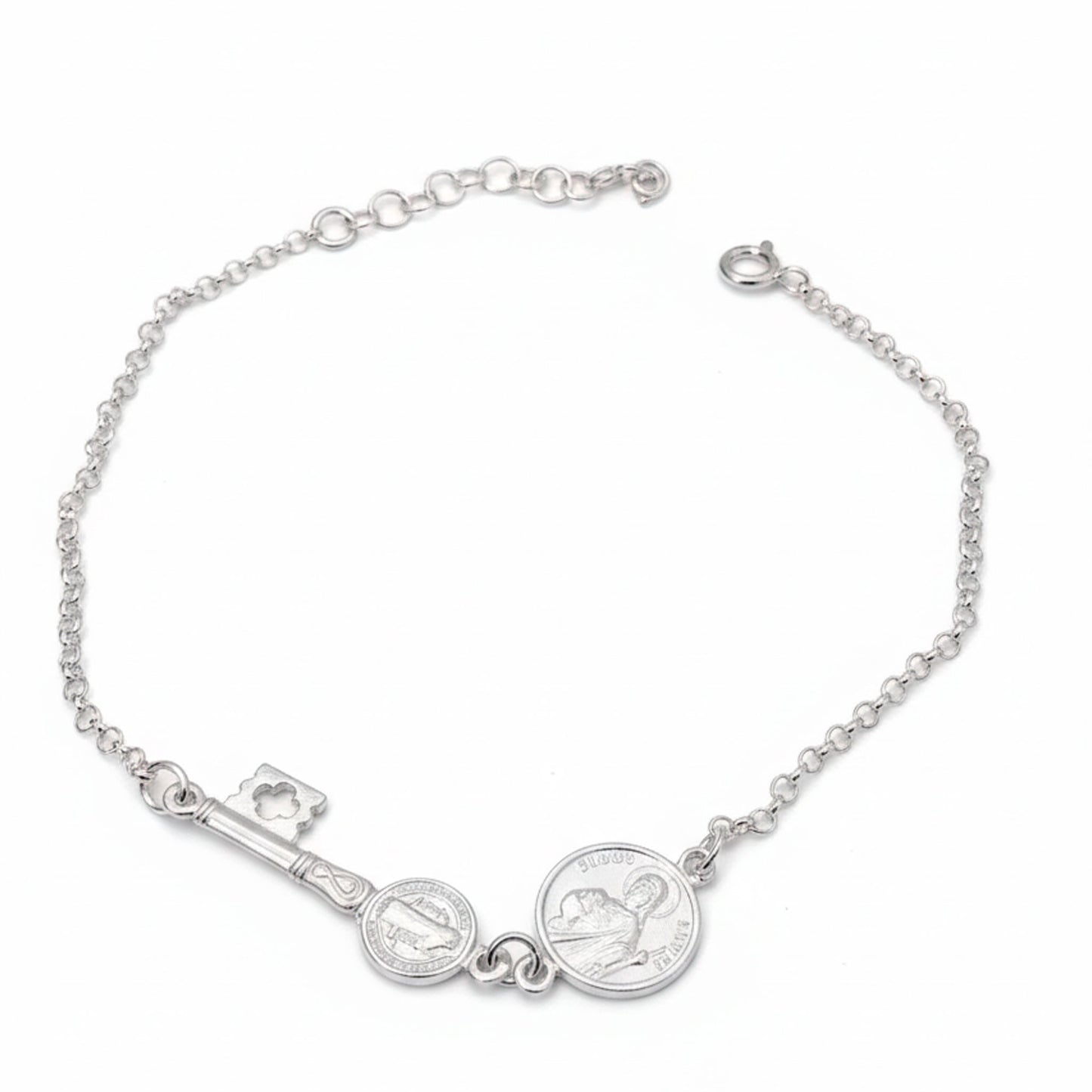 Pulsera Protección Completa - San Benito Contra el Mal y San Judas para lo Imposible