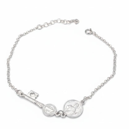 Pulsera Protección Completa - San Benito Contra el Mal y San Judas para lo Imposible