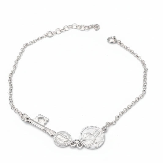 Pulsera Protección Completa - San Benito Contra el Mal y San Judas para lo Imposible