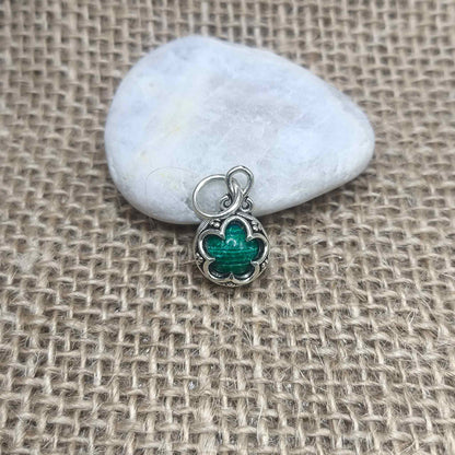 Colgante Gotland (Plata de Ley 925) con Malaquita - Transformación Radical, Protección Energética y Limpieza Profunda