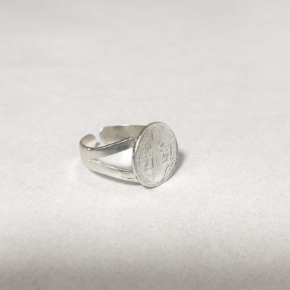 Anillo Ajustable de Plata 925 con Medalla de San Benito