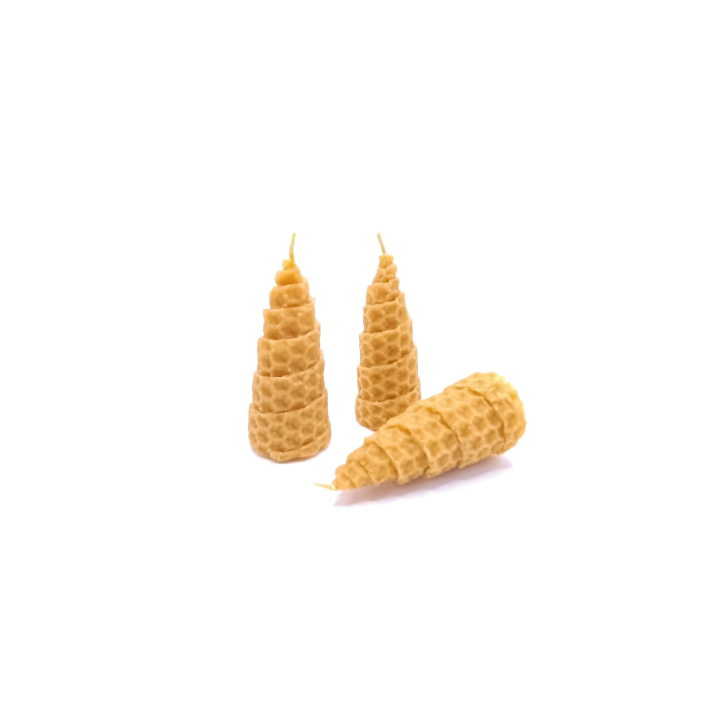 Pack 2 Velas Miel en Espiral para Ritual 11 y 22 (Crecimiento y Prosperidad)