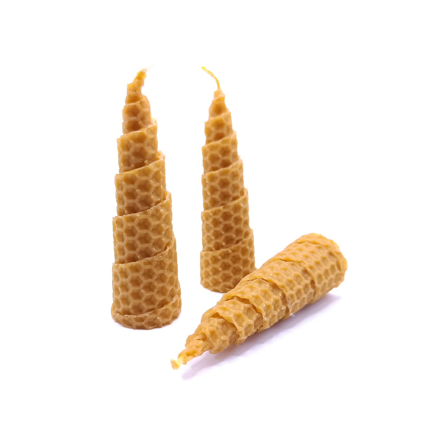 Pack 2 Velas Miel en Espiral para Ritual 11 y 22 (Crecimiento y Prosperidad)