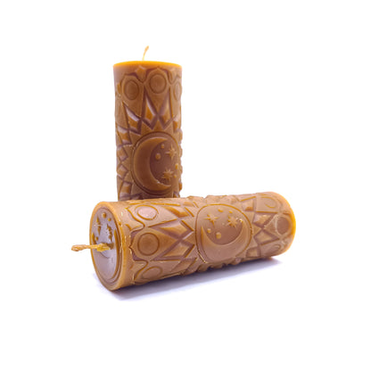 Vela "Sol y Luna" de Miel Pura
