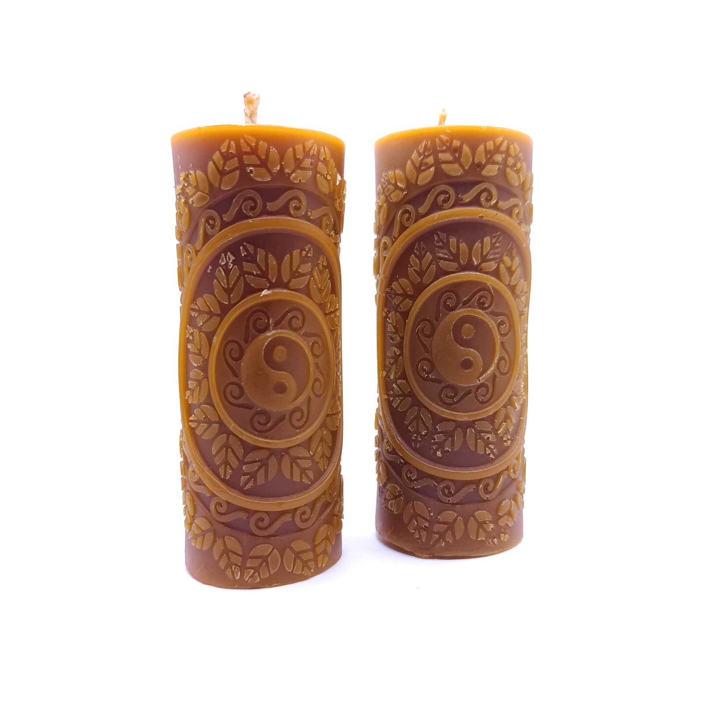 Vela Yin Yang "Equilibrio Armónico" de Cera de Miel
