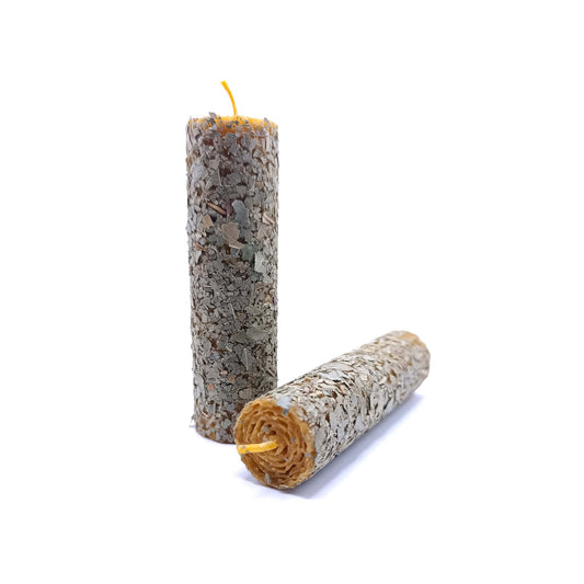 Velas de Miel y Laurel para Abundancia y Deseo. Pack 2 velas.