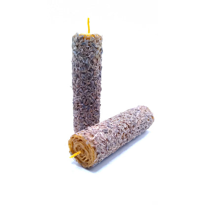 Velas Artesanales de Miel y Lavanda (Calma y Sueño)
