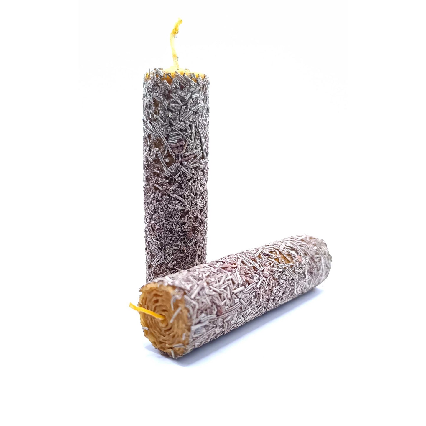 Velas de Miel con Romero (Limpieza y Claridad). Pack 2 velas.